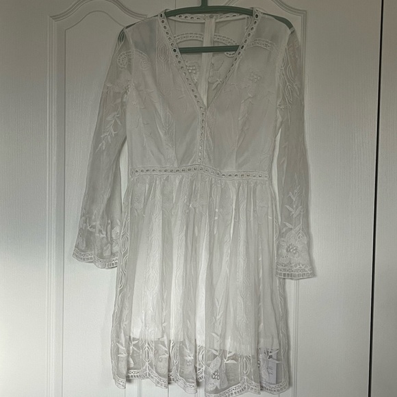 NWT Cupshe white lace dress size small - Picture 3 of 15